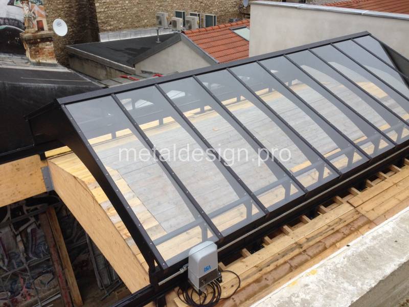 Toit amovible en verre