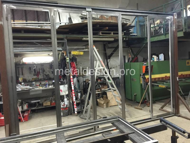 Véranda en fabrication dans l'atelier de Salon-de-Provence