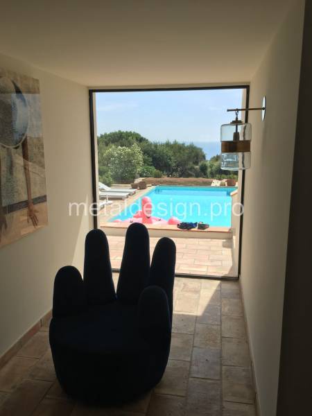 Châssis fixe pour fenêtre en acier en PACA