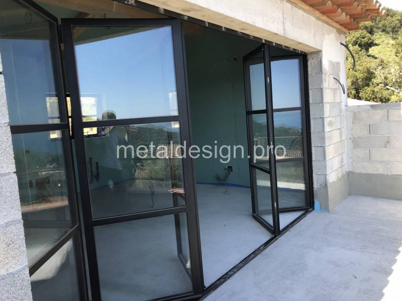 Baie vitrée repliable